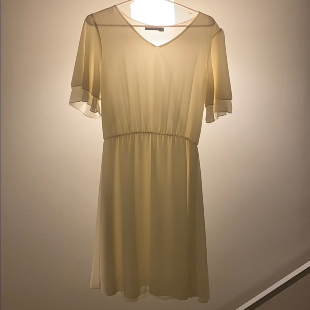 Mikarose Women’s ruffle sleeve v neck dress
